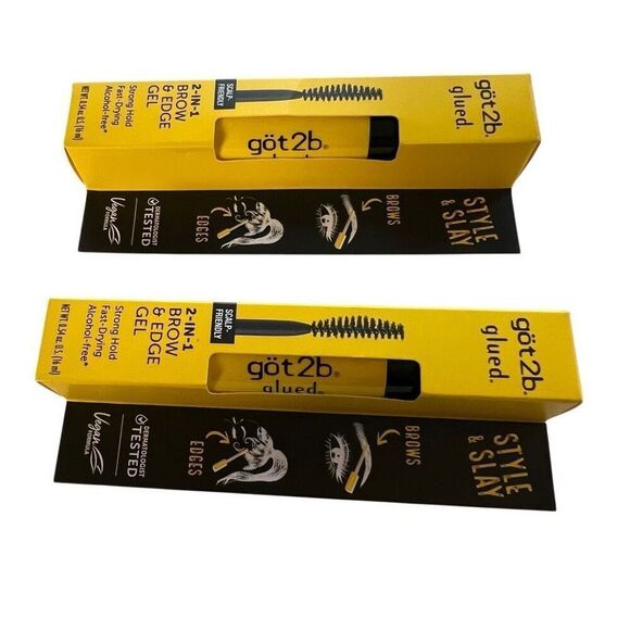 Got2B Glued 2 in 1 Brow Edge Gel .54oz(16ml) - Picture 2 of 3